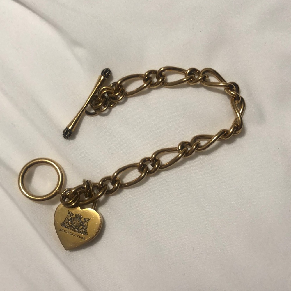 Gold Juicy Couture charm bracelet